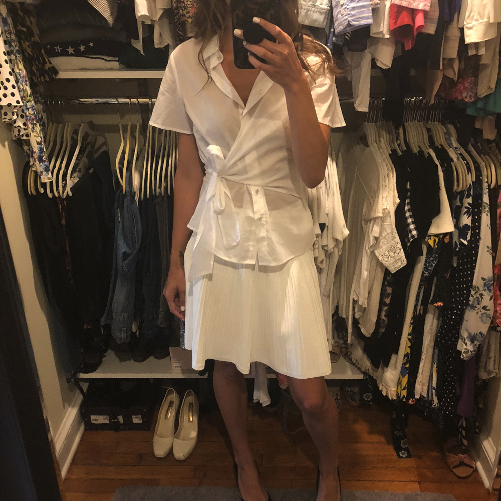 BCBG White Knit Skirt - Size XS